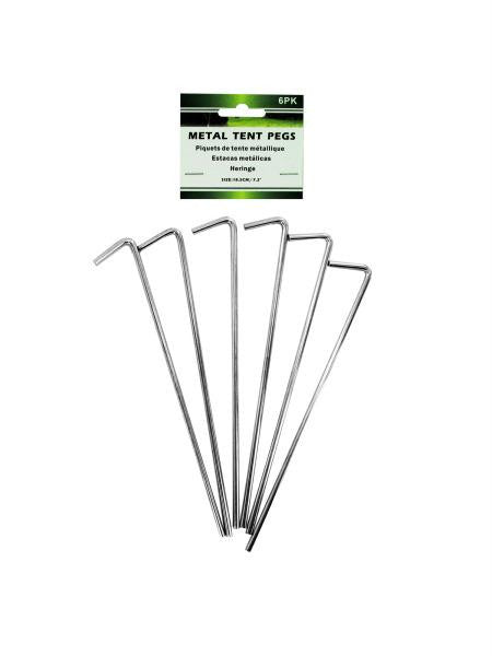 Metal Tent Pegs Set (Available in a pack of 24)