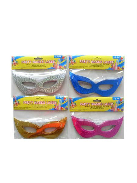 Laser Design Party Masks (Available in a pack of 24)