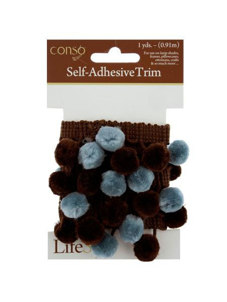 Brown &amp; Blue Self Adhesive Decorative Trim (Available in a pack of 24)